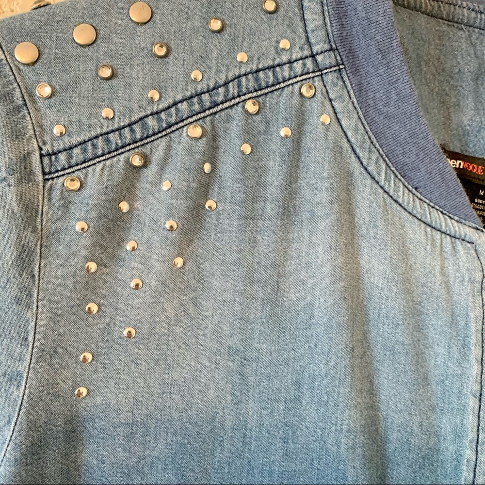 Macy’s mstylelab Full-Zip Ombré Denim Jacket - Picture 7 of 9